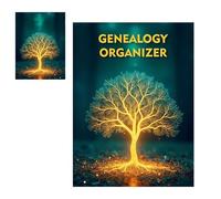 Genealogy Organizer - Fill-In Memory Notebook Journal | Blank Ancestry Lineage Heritage Workbook Family Tree Record Keeper for Living Room, Bookshelf or Birthday Use, 11.22 x 8.27in