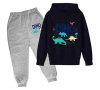 Geneirc 2 Pezzi Tuta Bambina Set di Abiti Carino Neonati Bambini Casual Pullover Felpa e Comodo da Indossare Abito Chic Ed Elegante Neonato Autunno Inverno Outfits per Jogging,la Casa,Scuola, Spesa