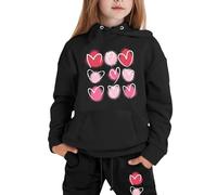 Geneirc Bambina Autunno Felpa Set Sportswear Multi Color Sportivi di Tute da 2 Pezzi Top+Pantalone Per Ragazze Cordinata Full Print E Pantalone Abbigliamento Inverno Regalo