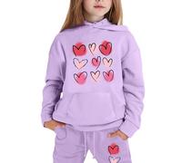 Geneirc Bambina Autunno Felpa Set Sportswear Multi Color Sportivi di Tute da 2 Pezzi Top+Pantalone Per Ragazze Cordinata Full Print E Pantalone Abbigliamento Inverno Regalo