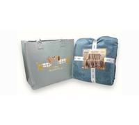 Genenrico Irge Plaid + Borsa (celeste)