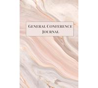 General Conference Journal, Earth Tone Pastel Notebook, Writing Book, 140 lined pages, 6x9 inch