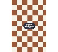 General Conference Journal: Premium 6x9” - Full Color Brown Checkered Notebook for Church of Jesus Christ of Latter-day Saints Members