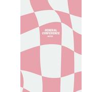 General Conference Journal: Premium 6x9” - Full Color Pink Wavy Checkered Notebook for Church of Jesus Christ of Latter-day Saints Members