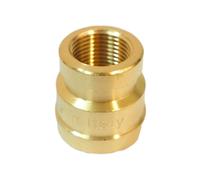GENERAL FITTINGS MANICOTTO OTTONE FEMMINA RIDOTTO FF 1/2" 3/4" 1" 1"1/2 2"