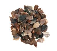 General Gemstone Punte di freccia in agata, da 1,27 cm a 2,5 cm, confezione da 100, sacchetto regalo nero, replica in stile indiano, teste di freccia in pietra