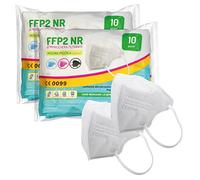 general merchandising 20 Mascherine FFP2 Bianche Taglia Piccola Small Certificate CE | Mascherina FFP2 di colore Bianco sigillate singolarmente PFE ≥ 94%