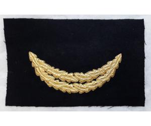 General Officer British Oakleaf Gold Mylar 2 Row Sprig Uncut Su Tessuto