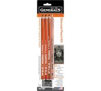 General Pencil 138504 Kit matite carboncino - 5 pezzi