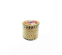 GENERAL TRADE Catena Perle Oro Natalizie 10 Metri Stringa di Perline Natalizie per Albero di Natale Decorazione addobbo Ghirlanda Natalizia Ornamento per casa Natale Decorazione per tavola Natalizia