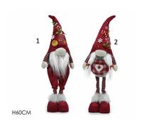 General Trade Gnomo Natale In Piedi H 60 Cm 2 Ass 421267