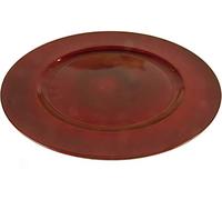 GENERAL TRADE Piatto Rotondo Rosso sottopiatto Natale diam 33 cm