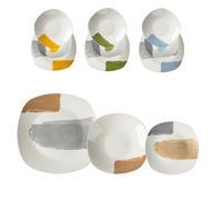 GENERAL TRADE SERVIZIO DI PIATTI AZULEJOS 12 PZ IN PORCELLANA DESIGN MULTICOLORE