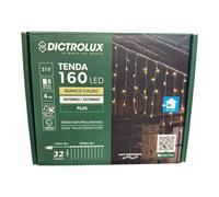 GENERAL TRADE TENDA LUMINOSA 160 LED BIANCO CALDO 4 MT x 0,5 H PROGRAMMABILE