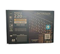GENERAL TRADE TENDA LUMINOSA 220 LED BIANCO CALDO 4 MT x 0,5 H PROGRAMMABILE