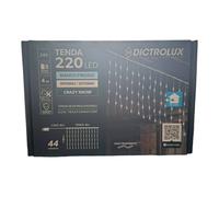 GENERAL TRADE TENDA LUMINOSA 220 LED BIANCO FREDDO 4 MT x 0,5 H PROGRAMMABILE