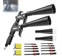 General Twister - Pneumatic Blow-out Tool, Upgraded Car Detailing Air Blower Gun, High Pressure Air Nozzle Blow Guns, Quickly Blasts Dirt Dust of Surface (2 Sets)