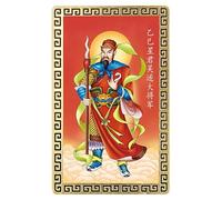 General Wu Sui’s Golden Card Mascot For The Year Of The Snake 2025 Chinese Amulet Card for 2025 - Feng Shui Tai Sui Protection Card, Traditional Gold Cards for Wealth, Success, and Family Well-Being