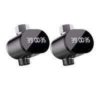 Generale DN15 Compatibile LED Temperatura Dell'acqua Timer Facile Installa per la maggior parte dei sistemi doccia casa Focalizzata Temperatura Precisa