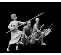 Generale Gordon - 3 dervisci 54mm 1/32 Z-Made Miniatures 3D Model Figures KIT