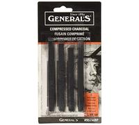 generale matita compresso Charcoal bastoni 4/Pkg, Multicolore, 0.63 x 7.23 x 13.97 cm