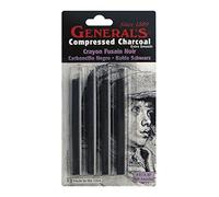 generale matita compresso Charcoal bastoni 4/Pkg, Multicolore, 0.63 x 7.23 x 13.97 cm