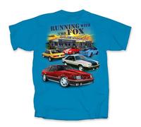 Generale Motori Ford Corsa con Il Fox Uomo Manica Corta Camicia Auto Fmmfd-U