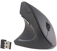 GeneralKeys Mouse verticale wireless ottico per mancini PX2343, 1600 dpi, 2,4 GHz