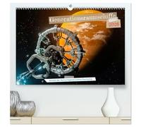 Generationsraumschiffe (hochwertiger Premium Wandkalender 2026 DIN A2 quer), Kunstdruck in Hochglanz: Langzeitmissionen, Ziel ist die Reise zu fernen Sternensystemen, z.¿B. Alpha Centauri.