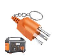 Generator Grounding Plug - RV Bonding Adapter, Safety Quick Connection Plug for Portable Inverter Generators, Motorhome, Trailer, Camper, Outdoor, US Standard Neutral Grounding Connection with Key Fob