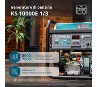 Generatore a benzina "Könner & Söhnen" KS 10000E 1/3