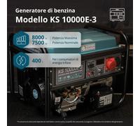 Generatore a benzina "Könner & Söhnen" KS 10000E-3