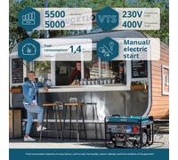 Generatore a benzina "Könner & Söhnen" KS 7000E 1/3
