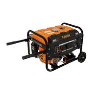 Generatore portatile a benzina 3300W 7HP 4 tempi 210cc Avviamento elettrico Display digitale Alimentazione Monofase 230V AC Uscita 12V DC Acciaio Serbatoio 12L Ruote Kit Attrezzi e Imbuto
