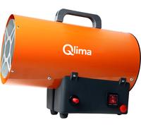 Qlima GFA1010 Riscaldatore Stufa a Gas ad Aria Forzata Termoventilatore Industriale Alta Potenza a Butano o Propano Accensione Rapida Generatore Calore Istantaneo con Ventola 10Kw 160m3 730gr/h