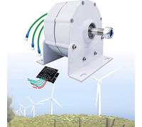 Generatore a magnete permanente a basso numero di giri da 12000 W, generatore di motore elettrico a magnete permanente trifase senza ingranaggi 12V 24V 48V(48V)