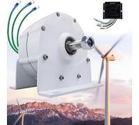 Generatore a Magnete Permanente a Basso Numero di Giri da 12000 W, generatore Elettrico trifase Senza Ingranaggi da 12 V, 24 V, 48 V con Controller, efficiente dissipazione del Calore, Ideal