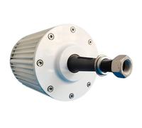 Generatore a magnete permanente da 30 kW, alternatore PMG senza nucleo da 20 kW e 50 kW, dinamo con base for turbina eolica e idraulica, 220 V, 230 V, 240 V e 380 V CA(Taper Shaft,WITH BASE_230V_50KW)