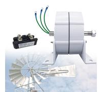 Generatore a Magnete Permanente Piccolo a Basso Numero di Giri da 8000 W, 9000 W, 10000 W, 12000 W, 600 Giri/min, alternatore CA per turbina eolica Orizzontale Fai da Te, Soluzione di alimen