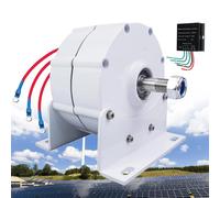 Generatore a Magnete Permanente Senza Ingranaggi ad Alta efficienza da 12000 W - Alternatore CA 12 V/24 V/48 V per Turbine eoliche e idrauliche (Base Inclusa) - Soluzione Ideale per Le energ