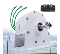 Generatore a Magnete Permanente trifase da 8000 W/10000 W, alternatore CA a Basso Numero di Giri 12 V/24 V/48 V/110 V/220 V per turbina eolica, Ideale per Uso Verticale e Orizzontale