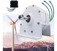 Generatore a magneti permanenti a Basso Numero di Giri da 12000 W, alternatore Elettrico trifase Senza Ingranaggi con Controller, efficiente dissipazione del Calore, Ideale per Turbine eolic