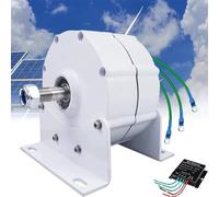 Generatore a magneti permanenti da 12000 W, alternatore CA trifase senza ingranaggi per turbina eolica d'acqua 12 V/24 V/48 V/120 V/220 V con raddrizzatore integrato