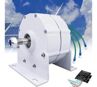 Generatore a magneti permanenti da 12V, 24V e 48V - Alternatore CA trifase Senza Ingranaggi per Una Generazione efficiente di energia da Turbine idrauliche ed eoliche, Soluzione per Energie