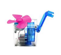 Generatore a manovella Bambini Fisica Strumento Sperimentale Emergenze Potenza Generatore Portatile Ventilatore a manovella per l'insegnamento Modello di esperimento scientifico