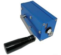 Generatore a manovella portatile con luce COB, dispositivo telefonico manuale per campeggio, escursionismo, kit di sopravvivenza in caso di emergenza, strumento ricaricabile USB, lega di alluminio blu