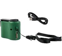 Generatore a manovella USB, caricatore manuale portatile di emergenza, materiale ABS resistente, profilo leggero portatile, compatibilità universale per uso domestico e ambienti professionali