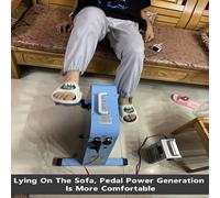 Generatore a pedale, generatore portatile a pedale da 350 W, generatori brushless, trainer per riabilitazione fitness ad alta resistenza per la generazione di energia di emergenza