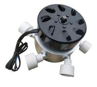 Generatore a turbina d'acqua da 3000 W, micro generatore di corrente idroelettrica da 220 V, sistema di flusso d'acqua ad alta efficienza, attrezzatura idroelettrica a 6 tubi per campeggio, torrente e