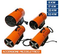 GENERATORE ARIA CALDA DI CALORE A GAS BRIXO RISCALDATORI A CANNONE 33950V